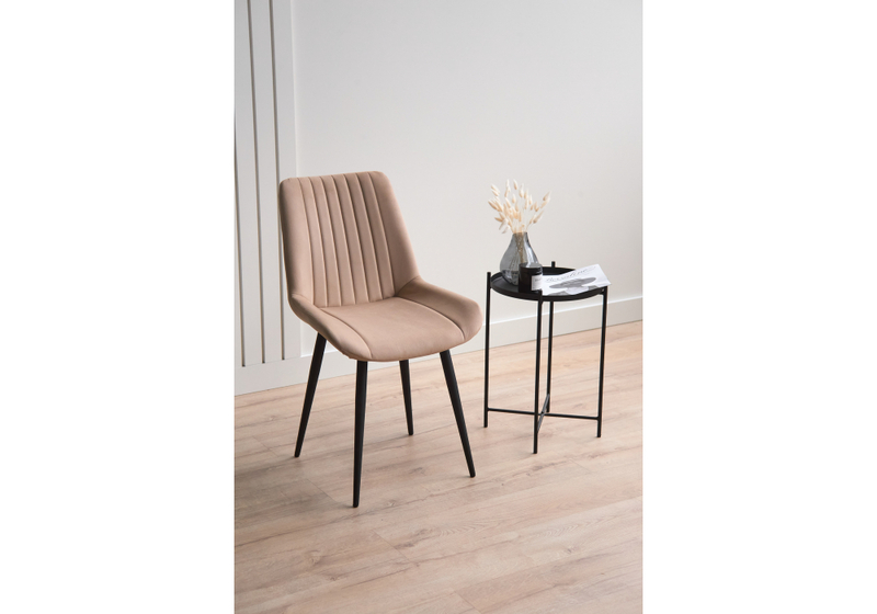 Стул на металлокаркасе, Седа бежевый (zd 210) / черный np