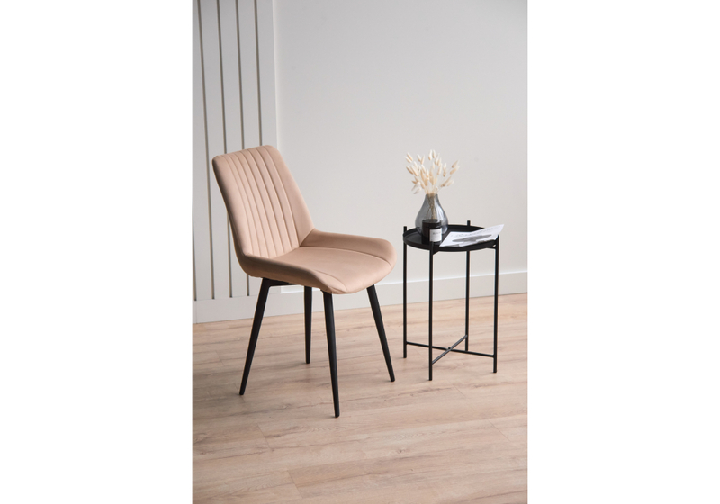 Стул на металлокаркасе, Седа бежевый (zd 210) / черный np