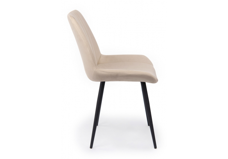 Стул на металлокаркасе, Седа бежевый (zd 210) / черный np