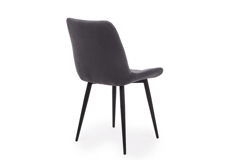 Стул на металлокаркасе, Челси К темно-серый (zd 995) / черный np