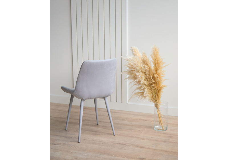 Стул на металлокаркасе, Челси 360 К светло-серый (zd 960) / серый np