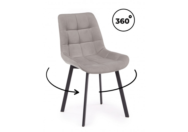 Стул на металлокаркасе, Челси 360 П латте (zd 290) / черный np