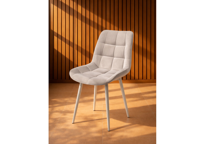 Стул на металлокаркасе, Челси 360 К латте (zd 290) / серый np