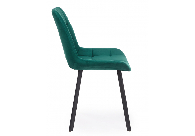 Стул на металлокаркасе, Челси 360 П зеленый (zd 667) / черный np