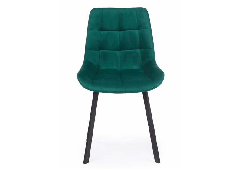 Стул на металлокаркасе, Челси 360 П зеленый (zd 667) / черный np