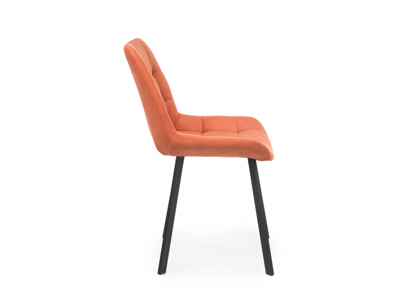 Стул на металлокаркасе, Челси 360 П терракотовый (zd 432) / черный np
