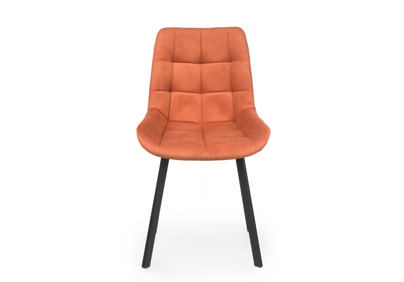 Стул на металлокаркасе, Челси 360 П терракотовый (zd 432) / черный np