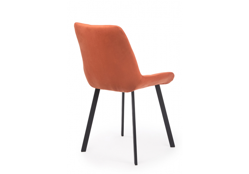 Стул на металлокаркасе, Челси 360 П терракотовый (zd 432) / черный np