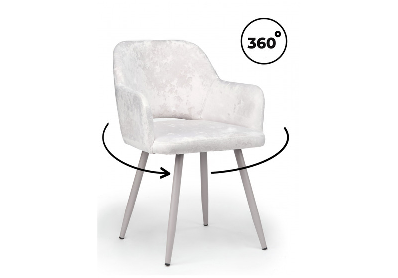 Стул на металлокаркасе, Эолин 360 светло-бежевый (simple 011) / серый