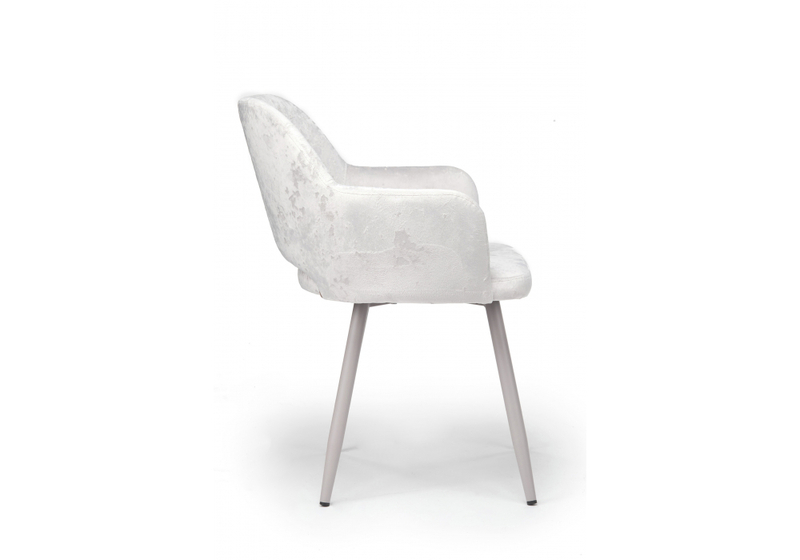 Стул на металлокаркасе, Эолин 360 светло-бежевый (simple 011) / серый