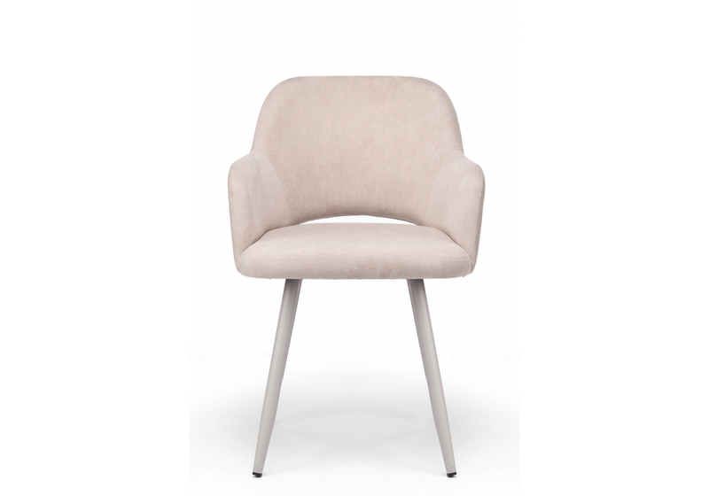 Стул на металлокаркасе, Эолин 360 латте (glory 10) / серый