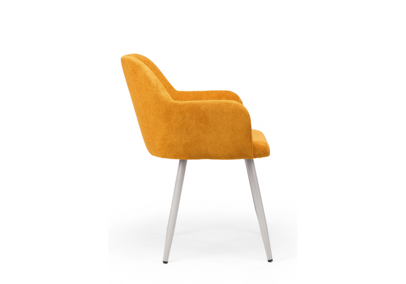 Стул на металлокаркасе, Инфини 360 терракота (ocean 015) / серый