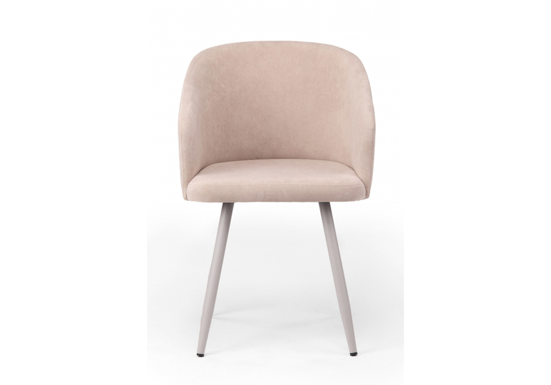 Стул на металлокаркасе, Монер 360 латте (glory 10) / серый