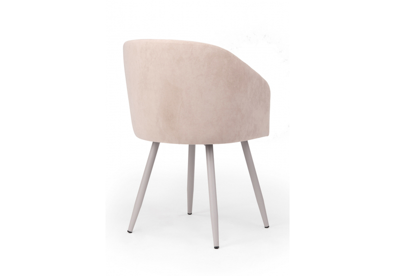 Стул на металлокаркасе, Монер 360 латте (glory 10) / серый