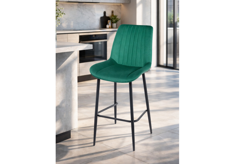 Барный стул, Седа 360 зеленый (zd 667) / черный np