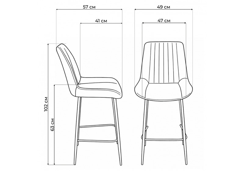 Барный стул, Седа 360 зеленый (zd 667) / черный np