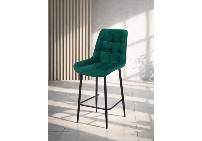 Барный стул, Челси 360 зеленый (zd 667) / черный np