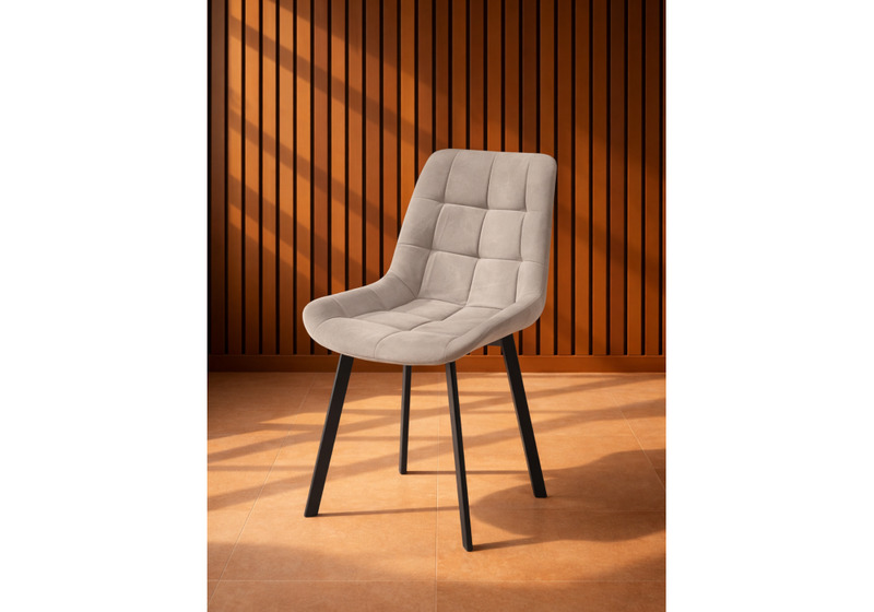 Стул на металлокаркасе, Челси П латте (zd 290) / черный