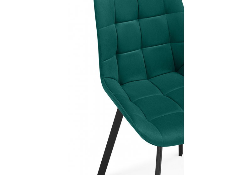 Стул на металлокаркасе, Челси П зеленый (zd 667) / черный