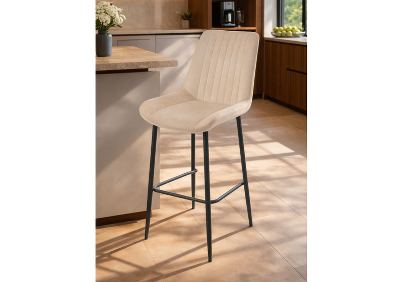 Барный стул, Седа бежевый (zd 210) / черный