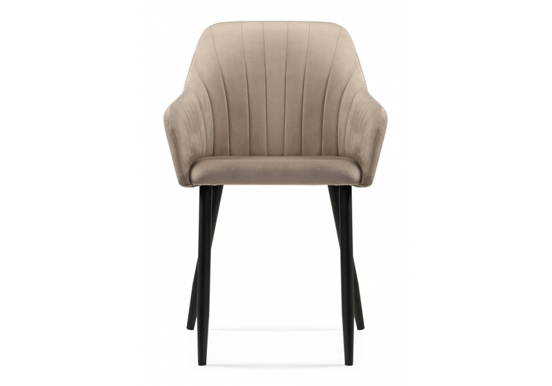 Стул на металлокаркасе, Слэм бежевое / черное