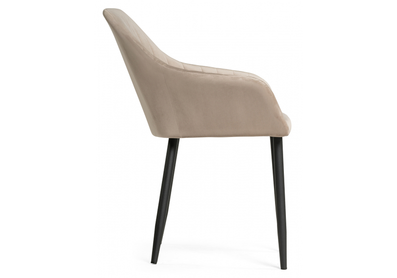 Стул на металлокаркасе, Слэм бежевое / черное