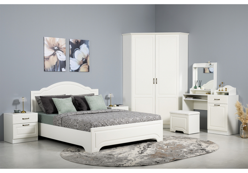 Тумба прикроватная, Ливерпуль 08.146 белый / ясень ваниль НМ-1012-100 пвх