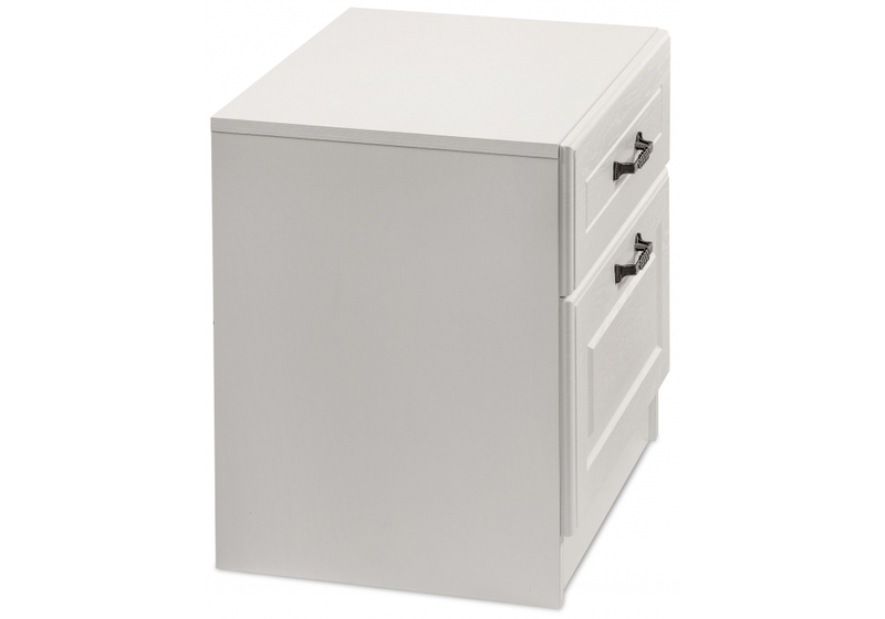 Тумба прикроватная, Ливерпуль 08.146 белый / ясень ваниль НМ-1012-100 пвх