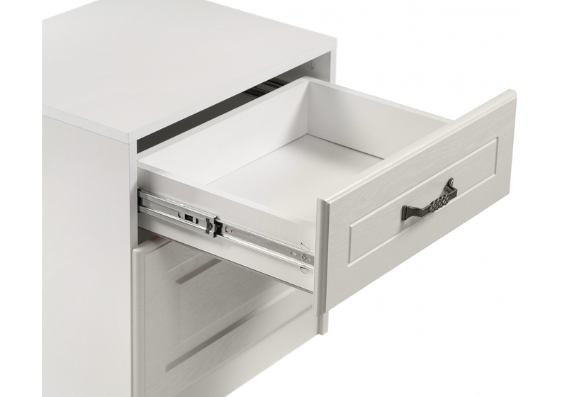 Тумба прикроватная, Ливерпуль 08.146 белый / ясень ваниль НМ-1012-100 пвх