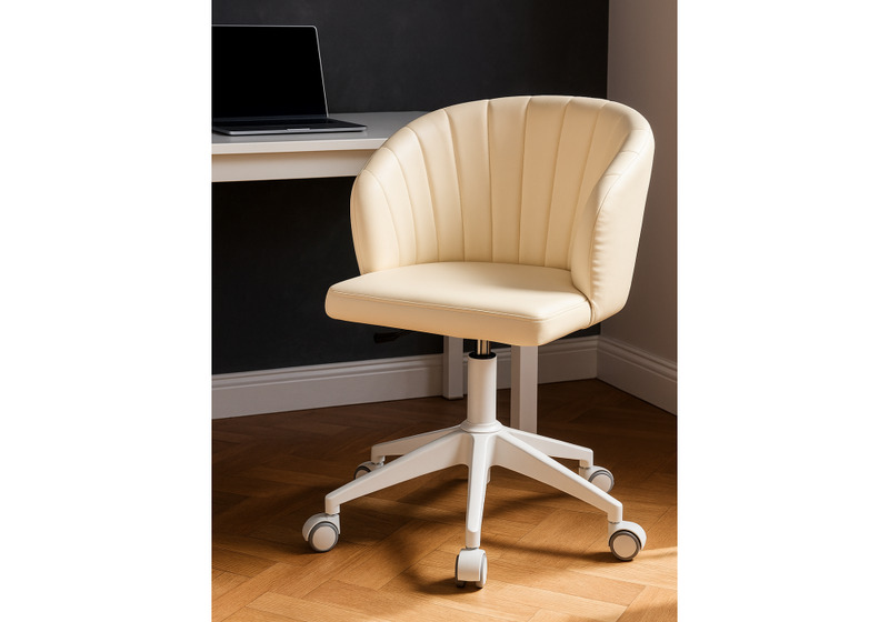 Офисное кресло, Пард экокожа слоновая кость