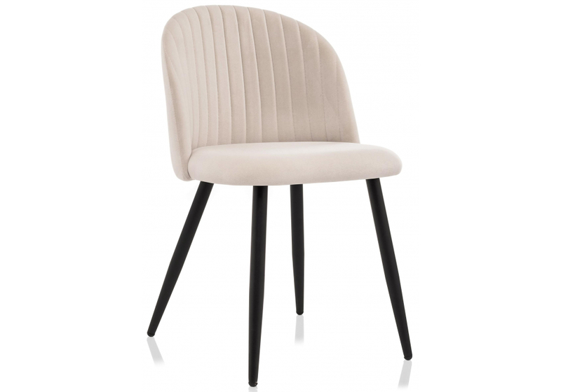 Стул на металлокаркасе, Gabi 1 beige / black