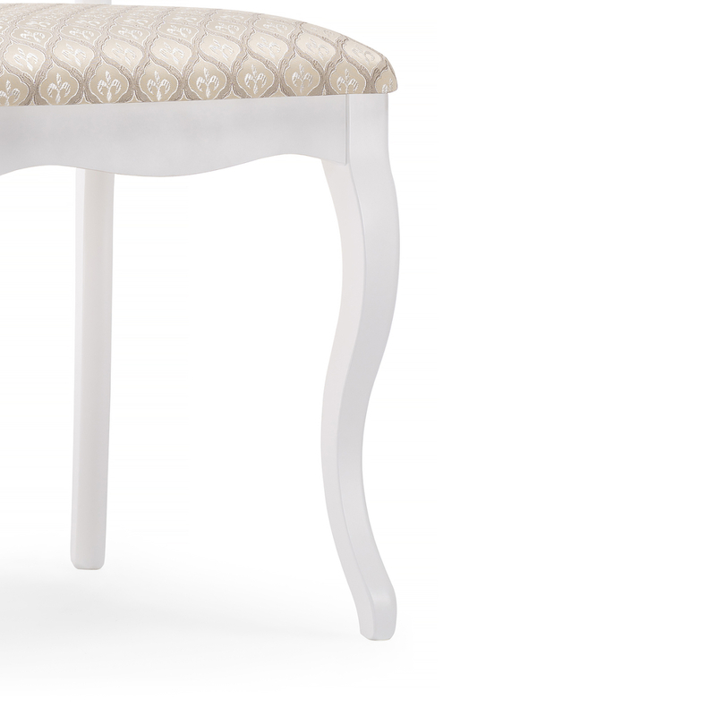 Стул деревянный, Фабиано белый / бежевый