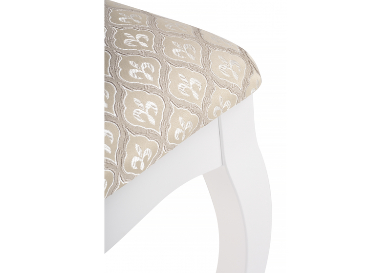 Стул деревянный, Фабиано белый / бежевый