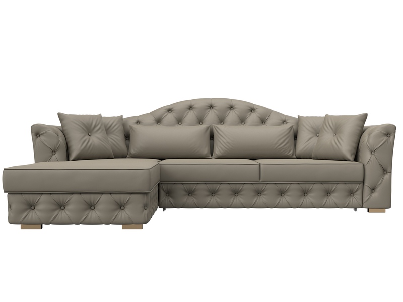 Диван угловой Артис левый угол, Экокожа, GRIFON 04 бежевый