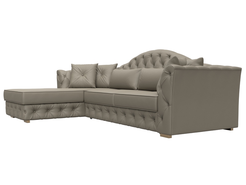 Диван угловой Артис левый угол, Экокожа, GRIFON 04 бежевый