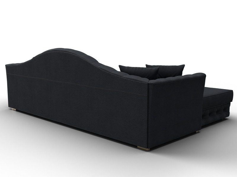 Диван угловой Артис левый угол, Замша, JOLY 16 темно-серый