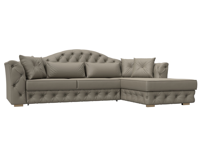 Диван угловой Артис правый угол, Экокожа, GRIFON 04 бежевый