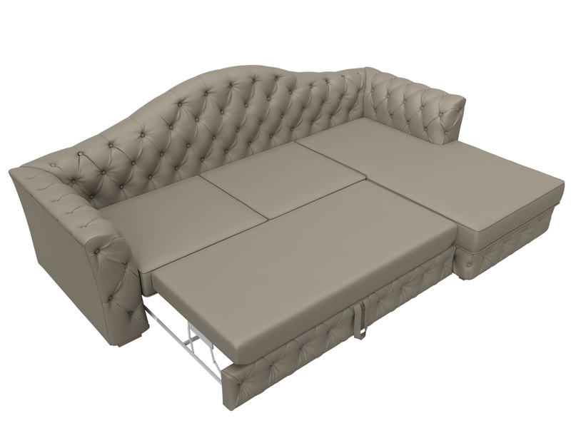 Диван угловой Артис правый угол, Экокожа, GRIFON 04 бежевый