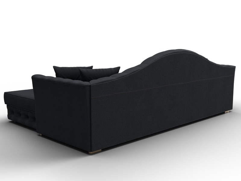 Диван угловой Артис правый угол, Замша, JOLY 16 темно-серый