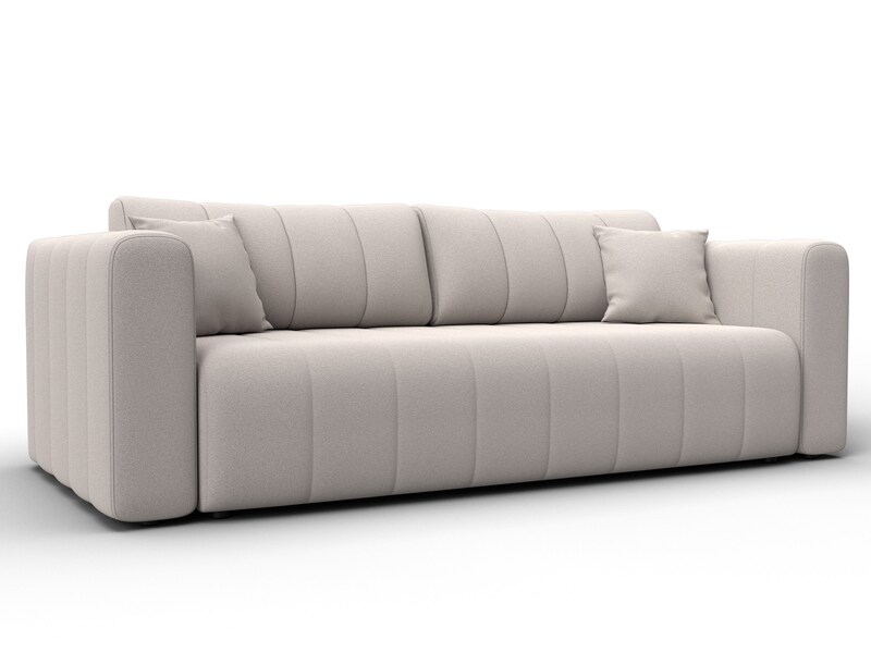 Диван прямой Лига-062 НПБ, Замша, JOLY 05 бежевый