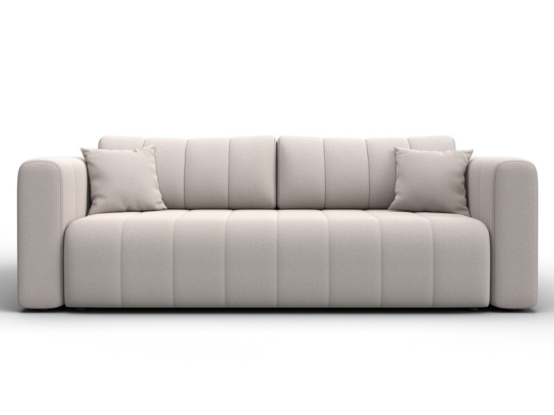 Диван прямой Лига-062 НПБ, Замша, JOLY 05 бежевый