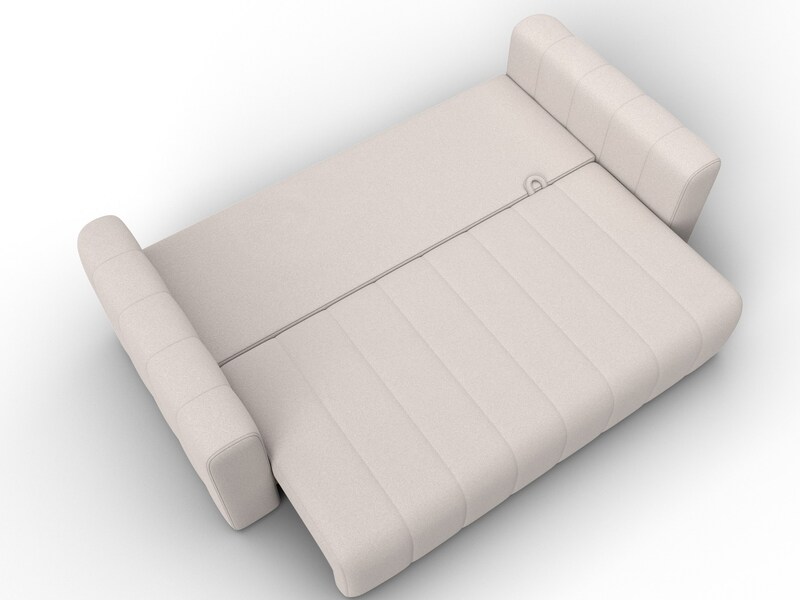 Диван прямой Лига-062 НПБ, Замша, JOLY 05 бежевый