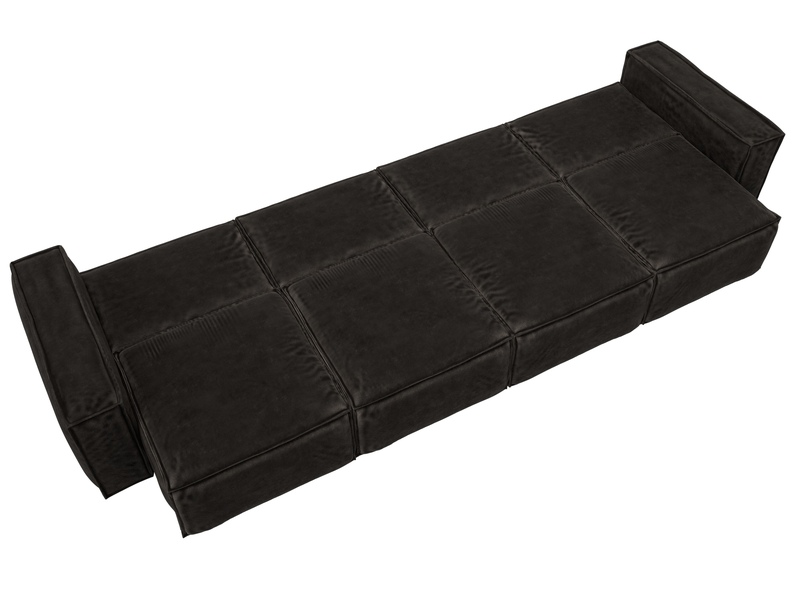 Диван прямой Лига-081 НПБ МегаЛонг, Велюр, BRUT 17 коричневый