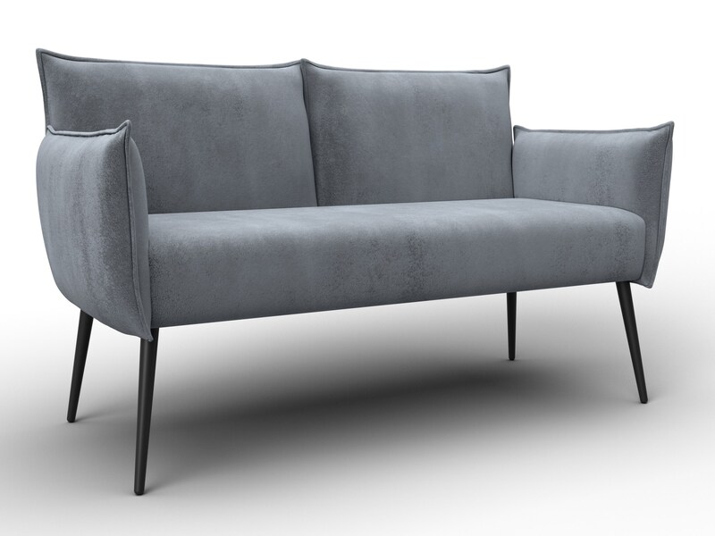 Диван прямой Лига-083, Велюр, TOWER 10 серый