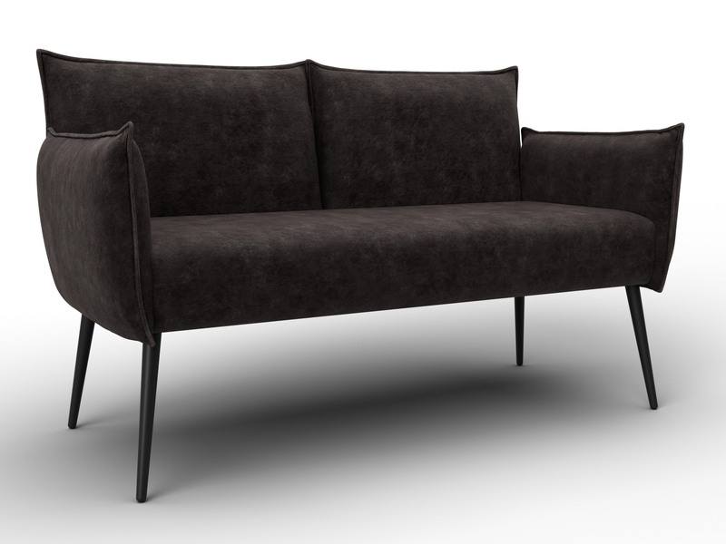 Диван прямой Лига-083, Велюр, BRUT 17 коричневый