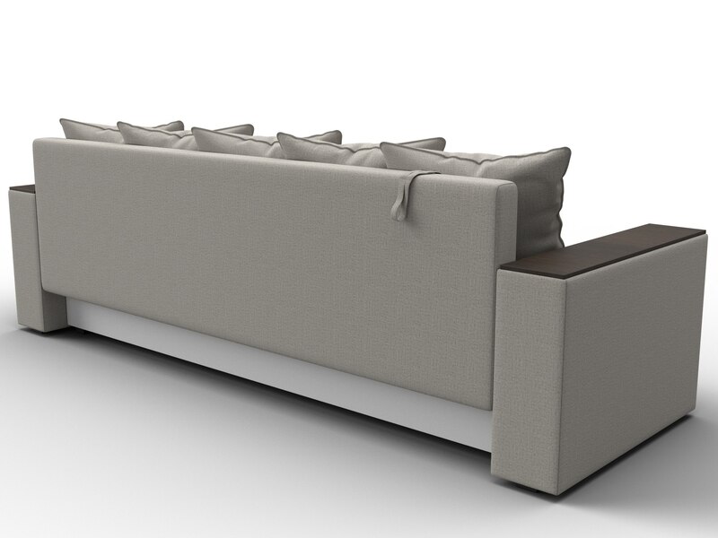 Диван прямой Дубай Лайт, Рогожка, Амур 02 бежевый