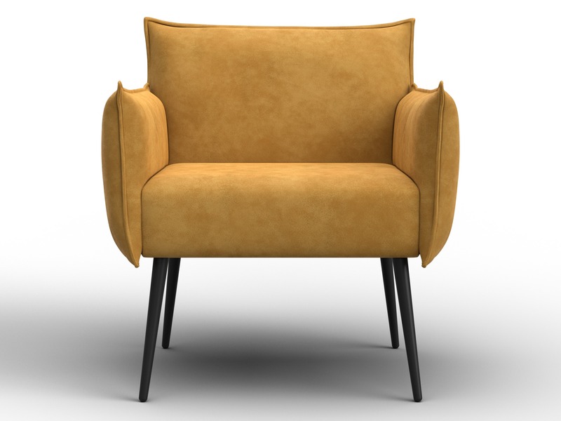 Кресло Лига-083, Велюр, BRUT 10 желтый