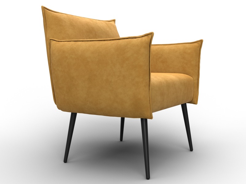 Кресло Лига-083, Велюр, BRUT 10 желтый