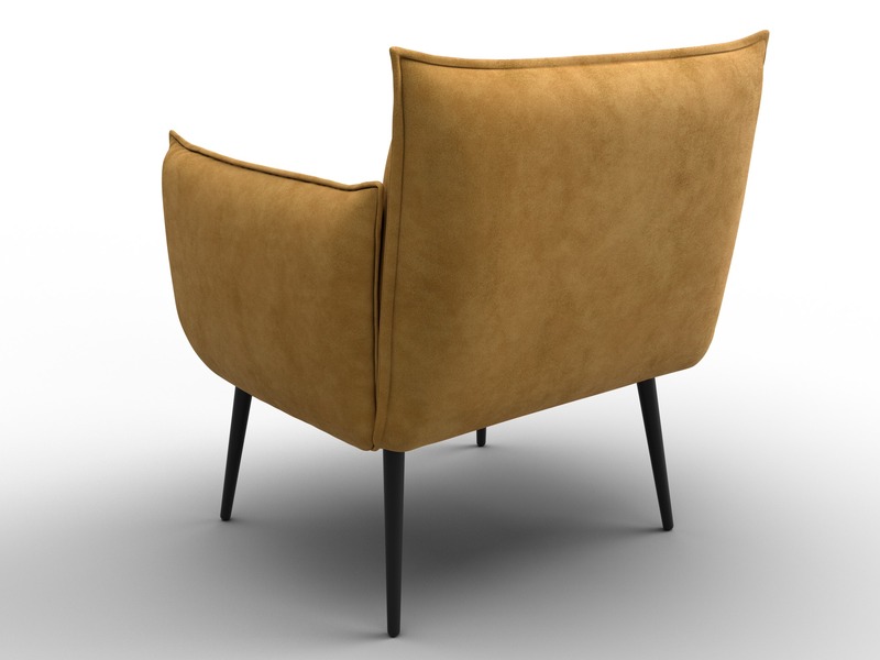 Кресло Лига-083, Велюр, BRUT 10 желтый