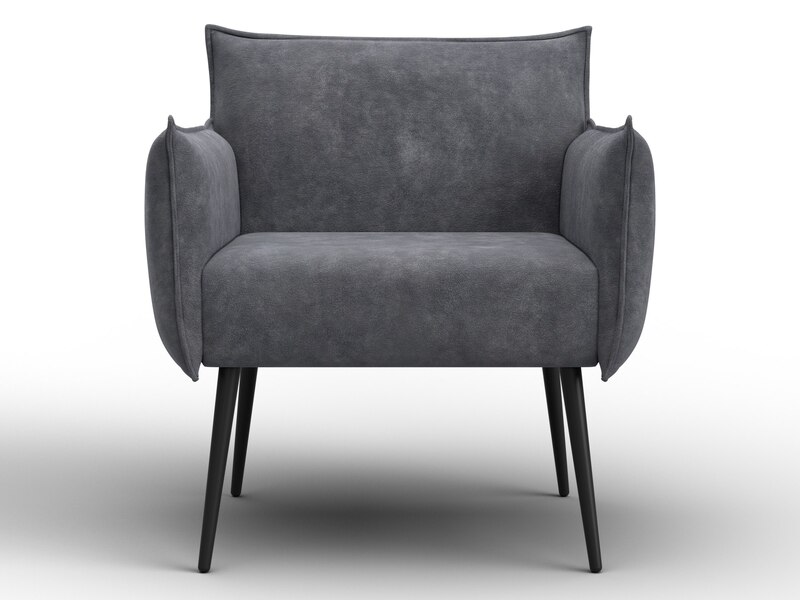 Кресло Лига-083, Велюр, BRUT 16 темно-серый